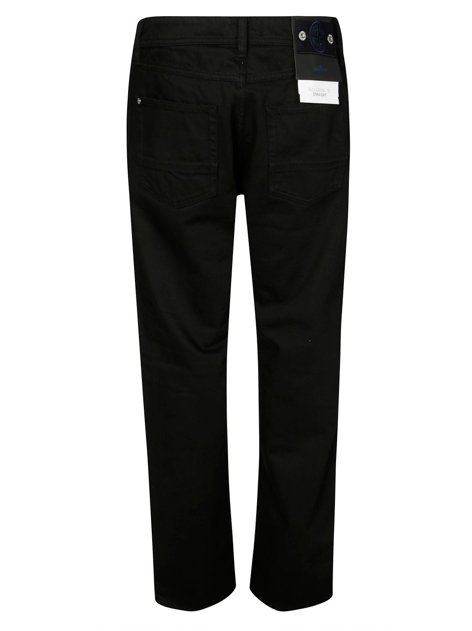 Stone Island Straight-Leg Black Jeans with Classic Five-Pocket Design Zwart