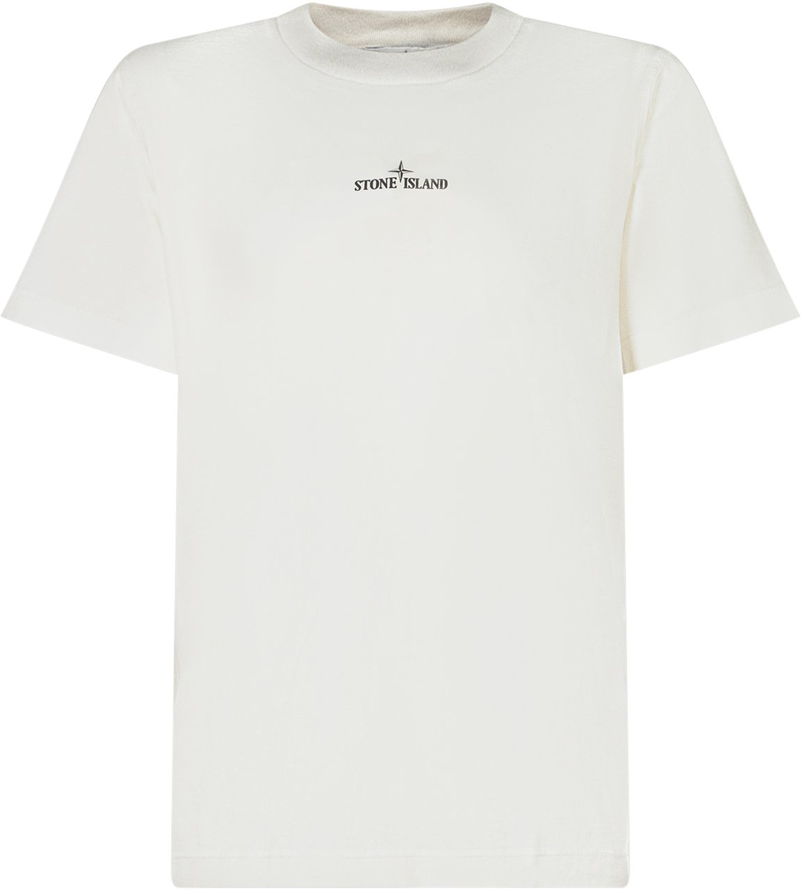 Stone Island Stone Island Kids T-shirt Bianca con Logo Bussola Wit