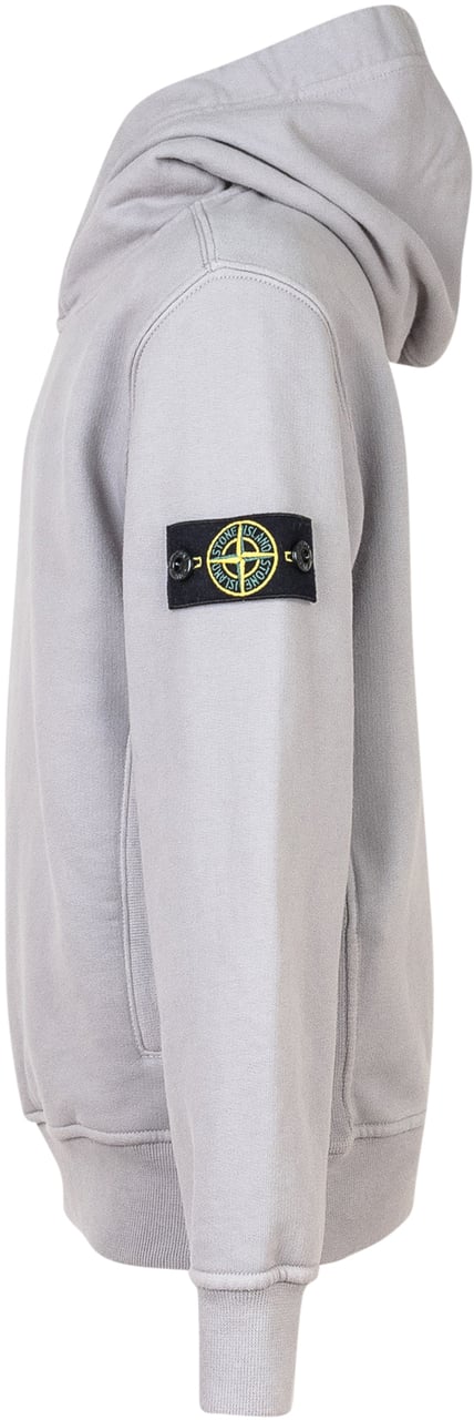 Stone Island Stone Island Kids Felpa con Cappuccio Bianca Groen