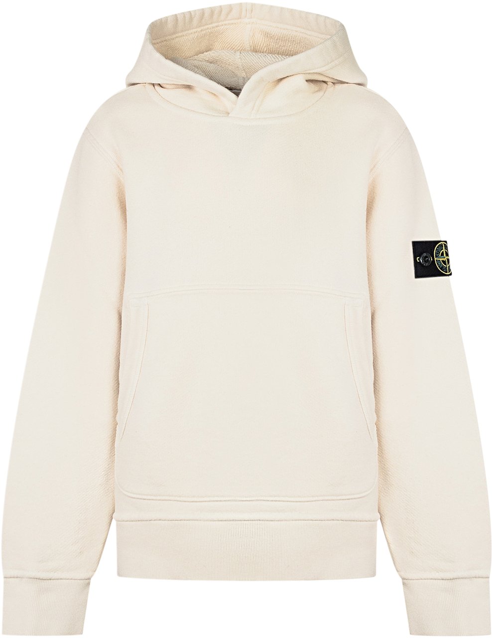 Stone Island Felpa con Cappuccio Avorio Stone Island Kids Wit