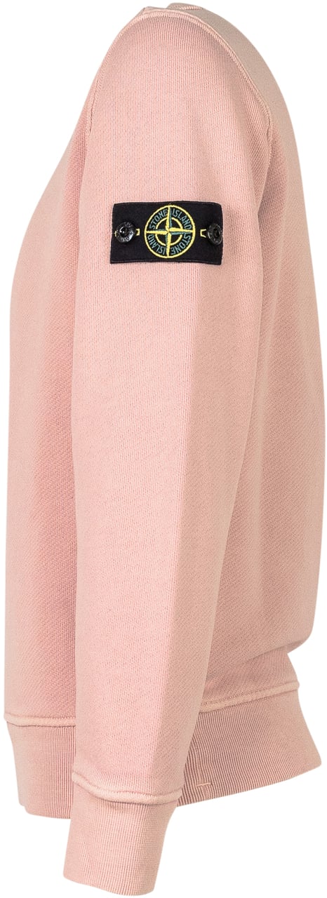 Stone Island Stone Island Kids Felpa Rosa con Logo Iconico Roze