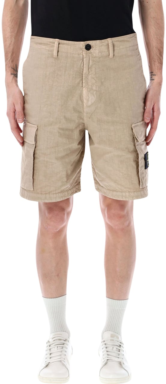 Stone Island Stone Island Panama nylon Cargo shorts Neutraal