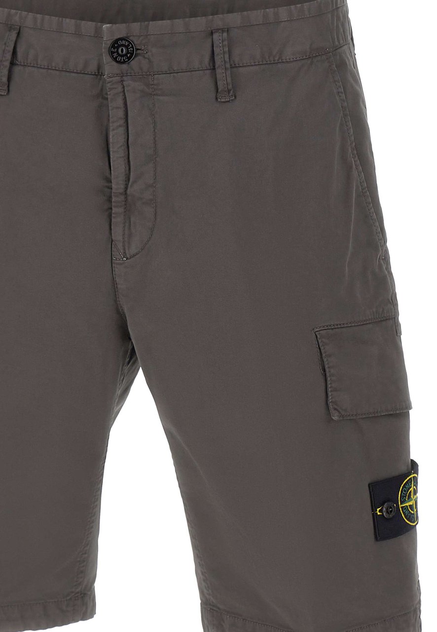 Stone Island Shorts Grey Donkergrijs