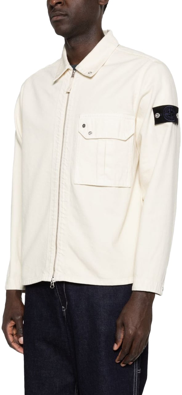 Stone Island Coats Ivory Wit