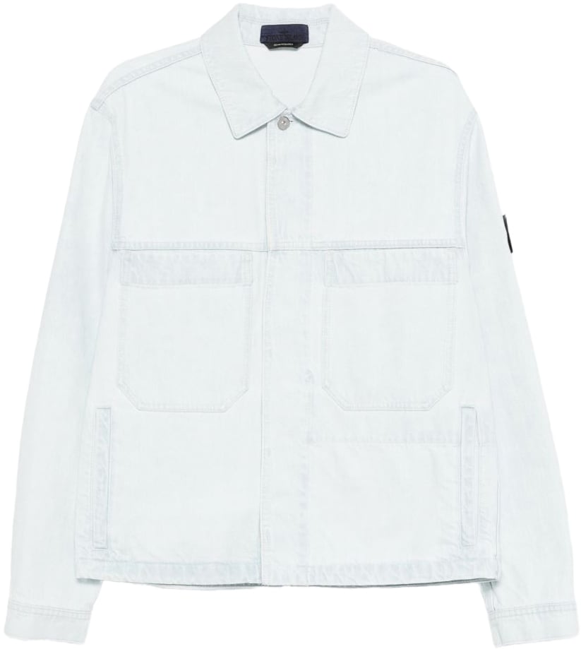 Stone Island Coats Clear Blue Blauw