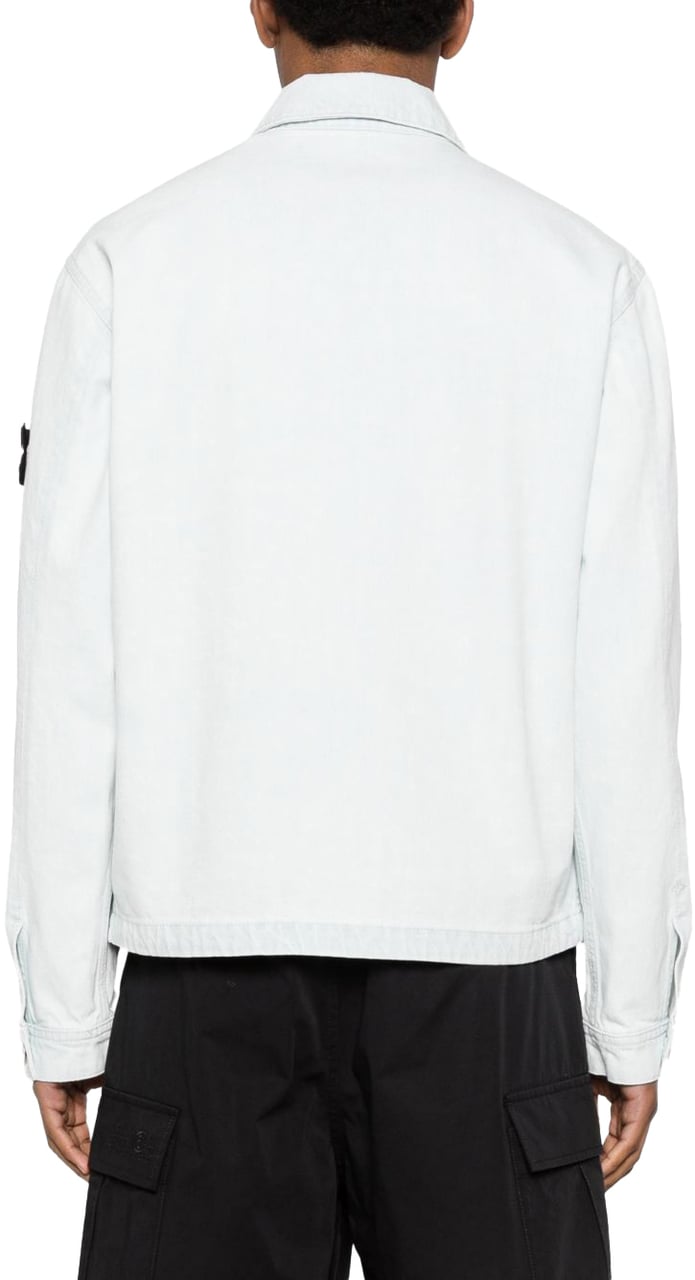 Stone Island Coats Clear Blue Blauw