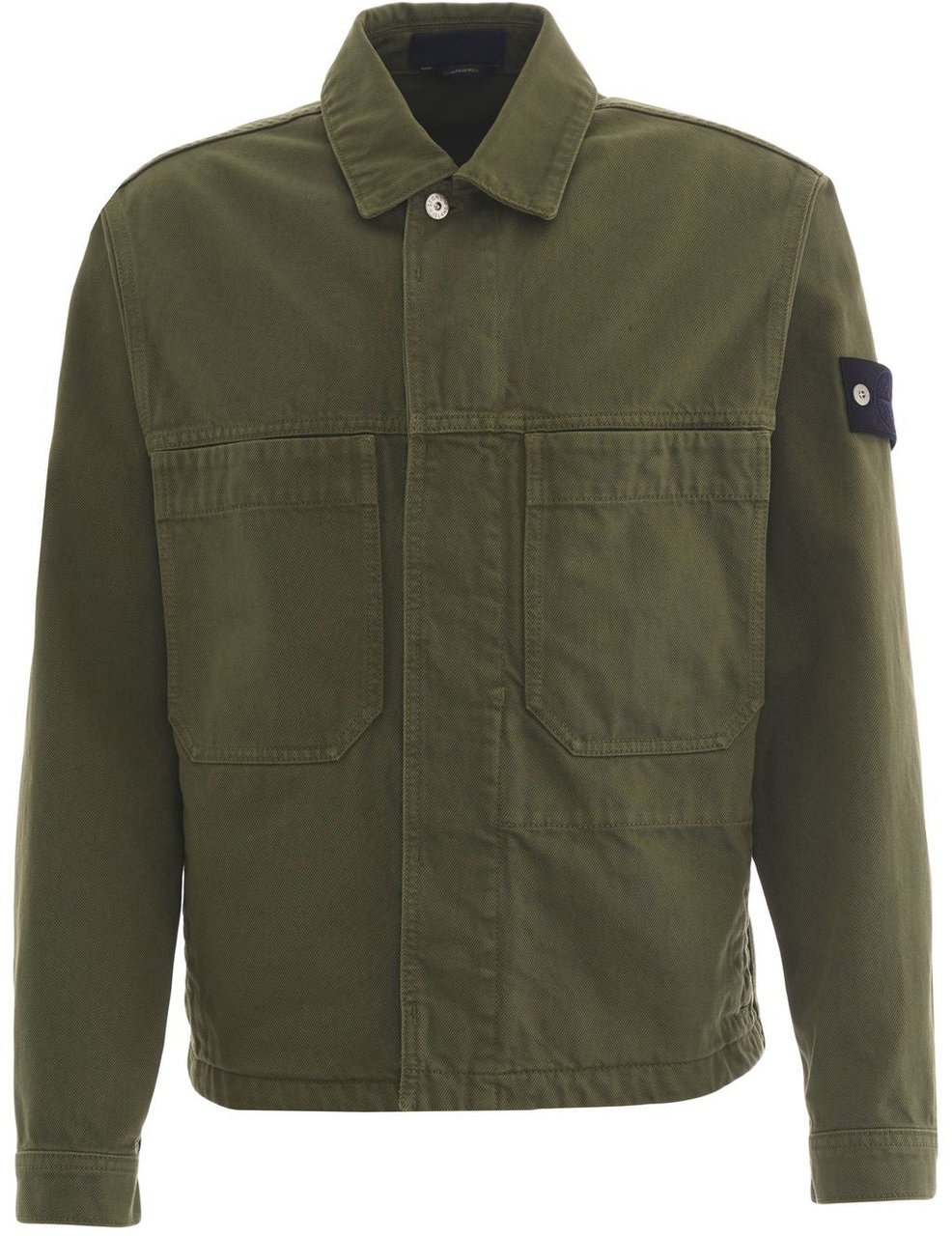 Stone Island Overshirt in cotone Groen
