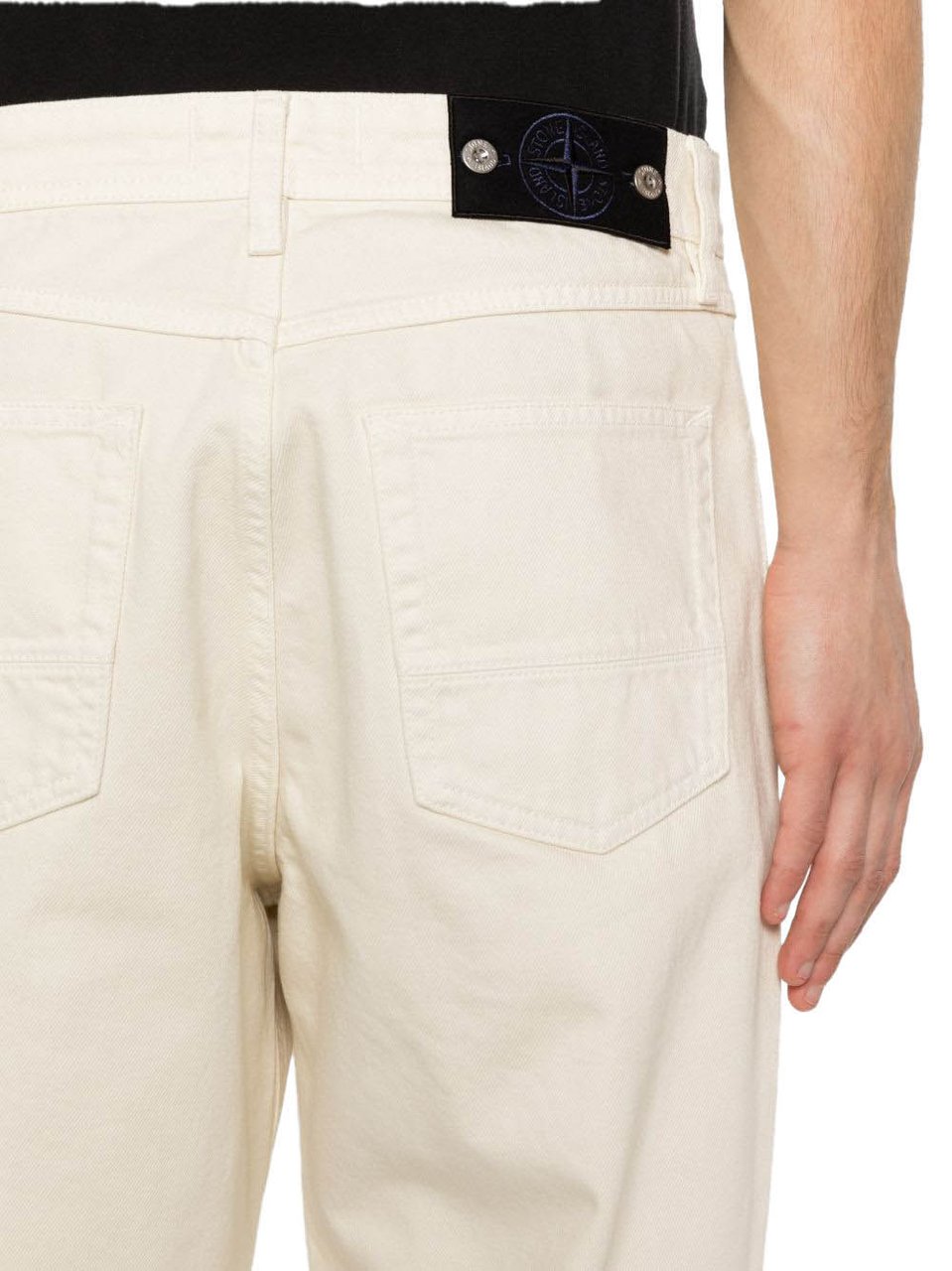 Stone Island Jeans Avorio Wit