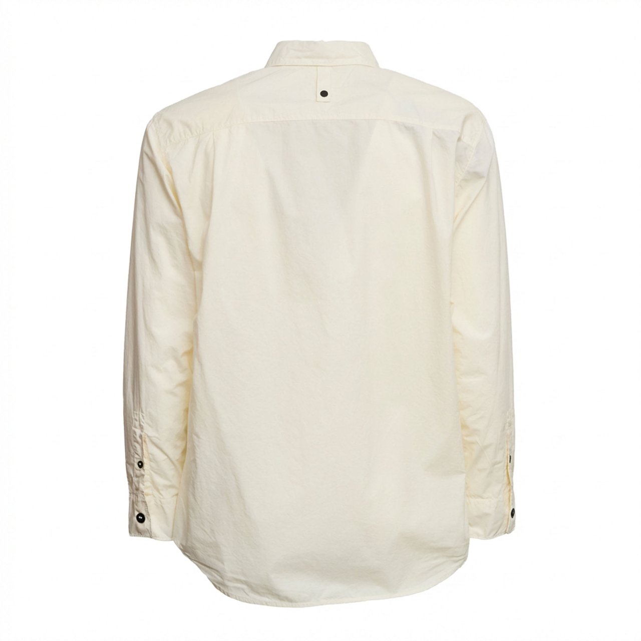 Stone Island Organic Cotton Lettering Oxford Shirt Neutraal