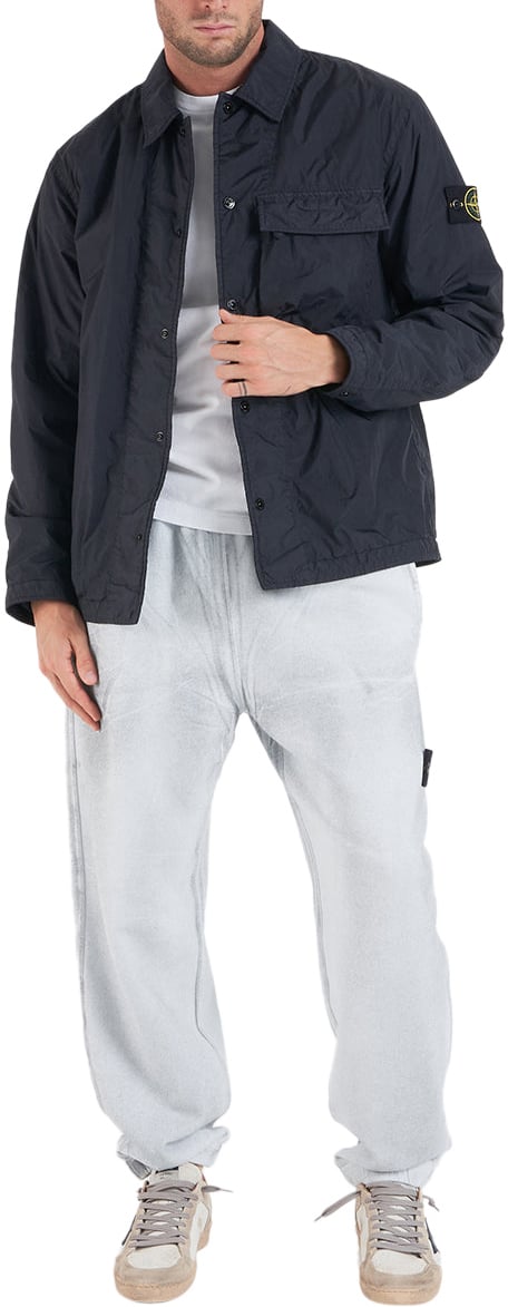 Stone Island Padded overshirt Blauw