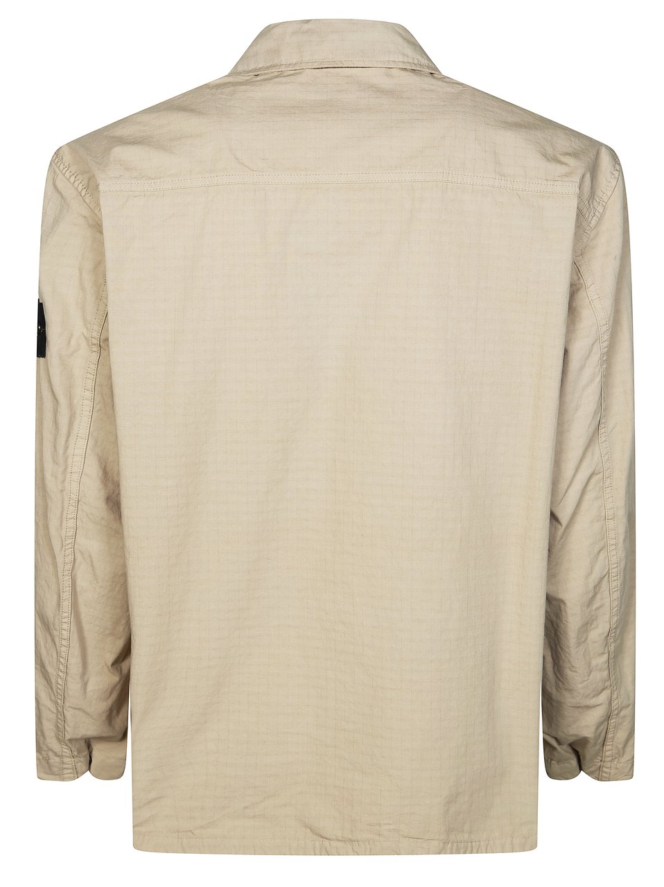 Stone Island Lightweight Grid Texture Zip Jacket Neutraal