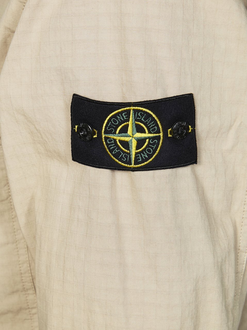 Stone Island Lightweight Grid Texture Zip Jacket Neutraal