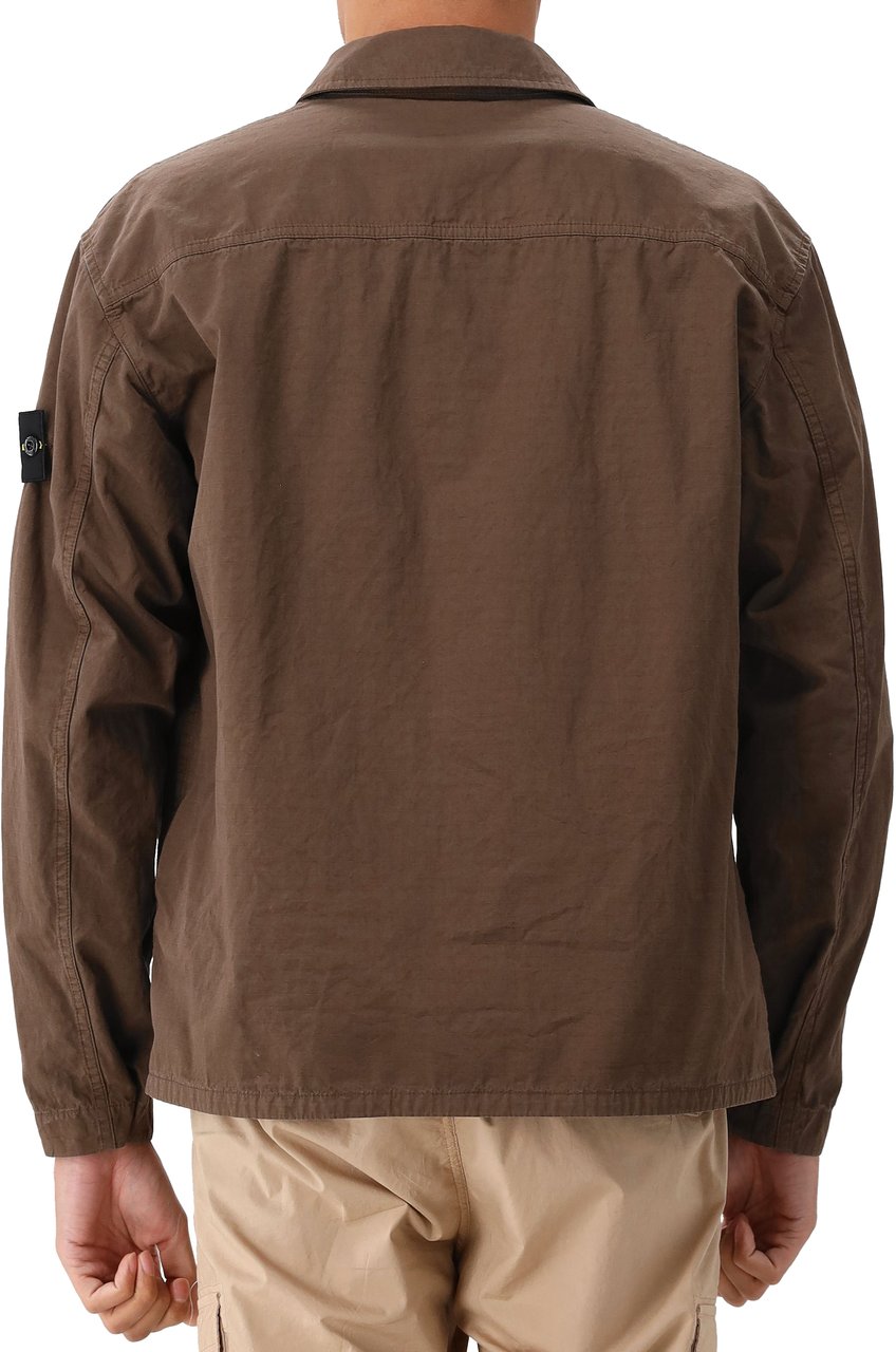 Stone Island Stone Island Overshirt Bruin Bruin