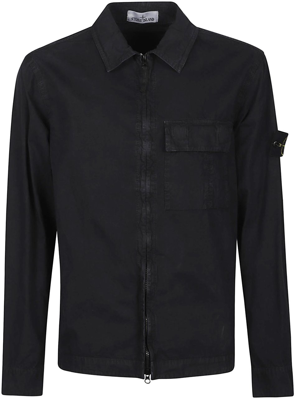 Stone Island Overshirt Jacket Blue Blauw
