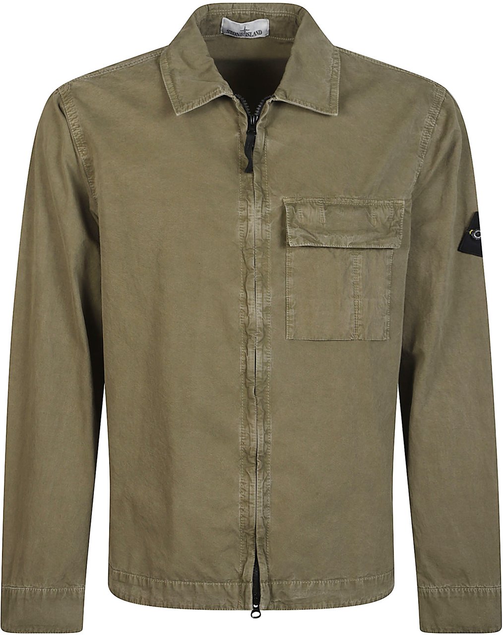 Stone Island Overshirt Jacket Green Groen