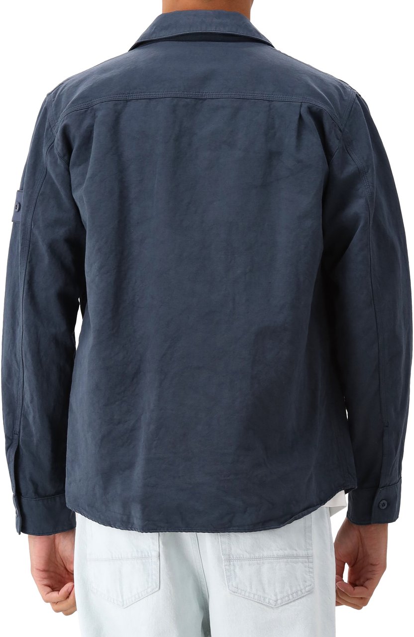 Stone Island Overshirt Blauw Ghost Blauw