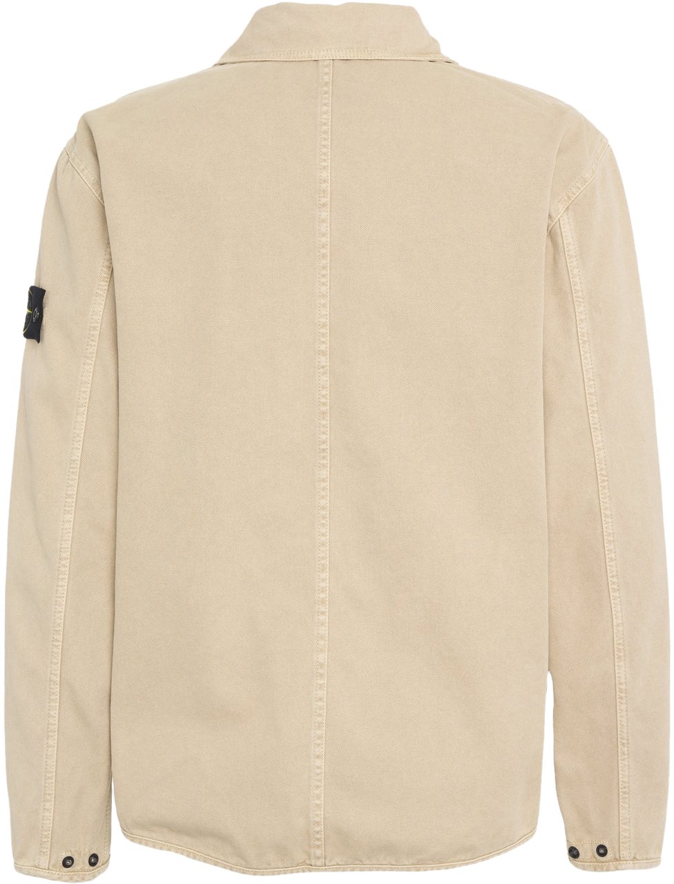 Stone Island Overshirt with zipper Beige