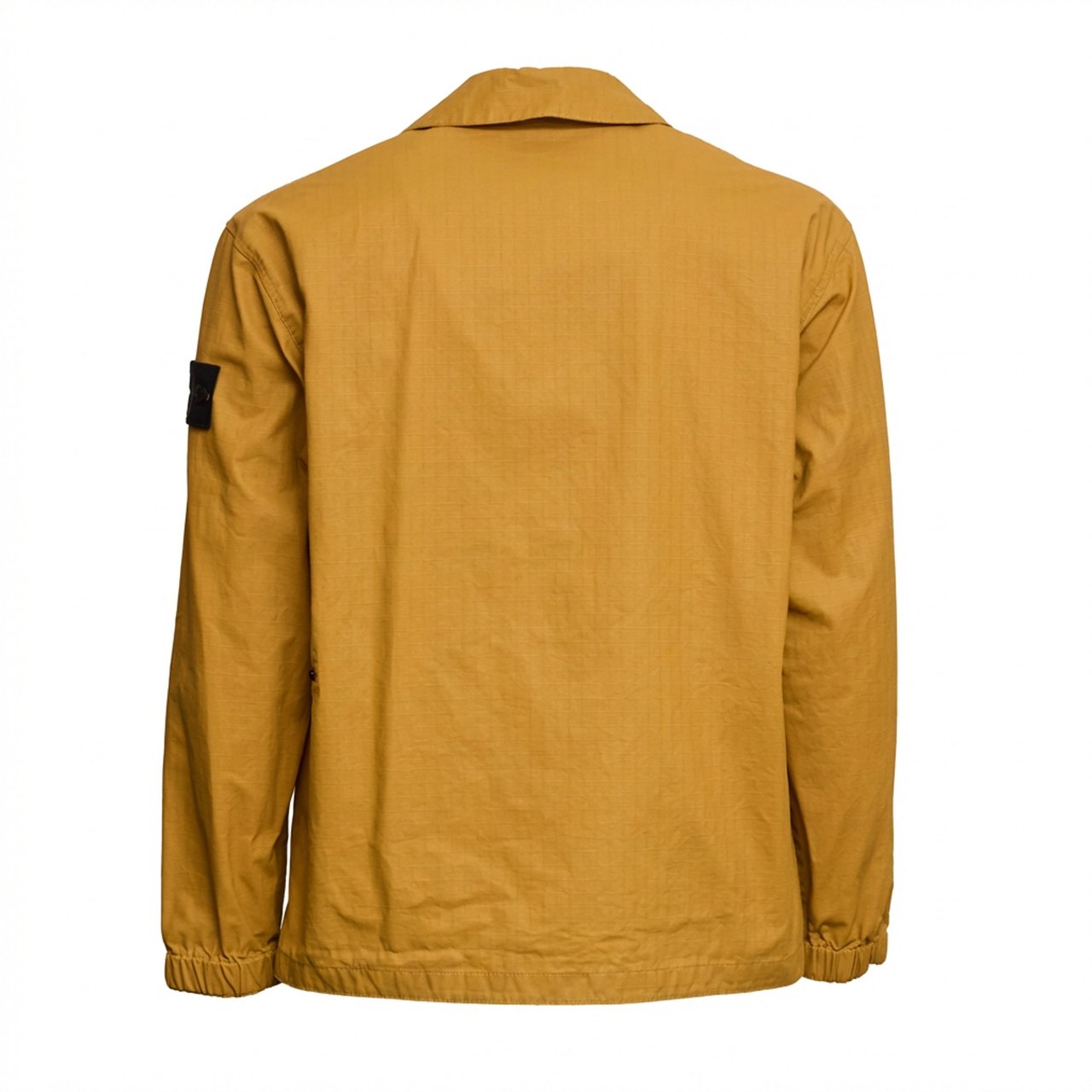 Stone Island Cotton Ripstop Logo Patch Overshirt Bruin