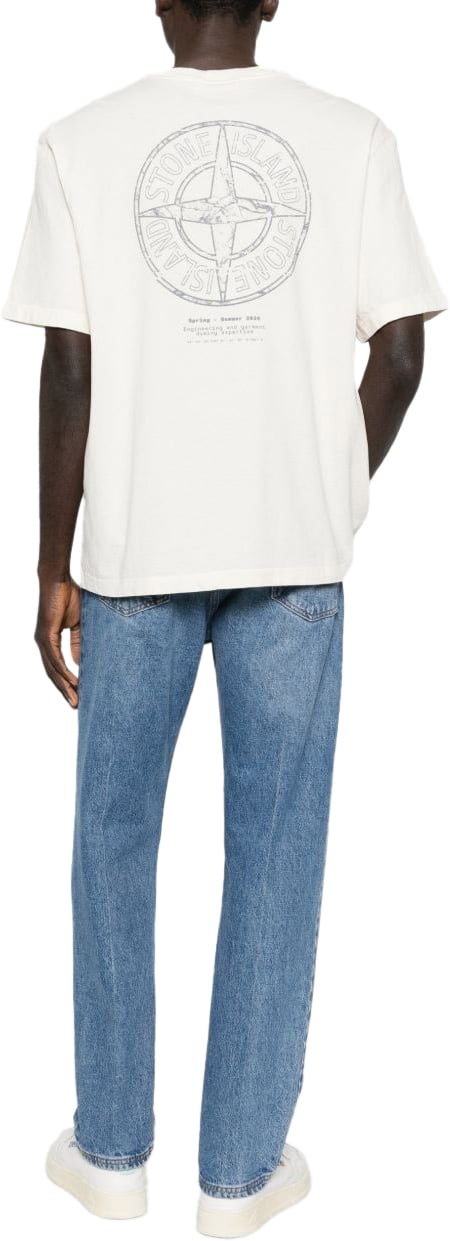 Stone Island T-Shirts And Polos White Wit