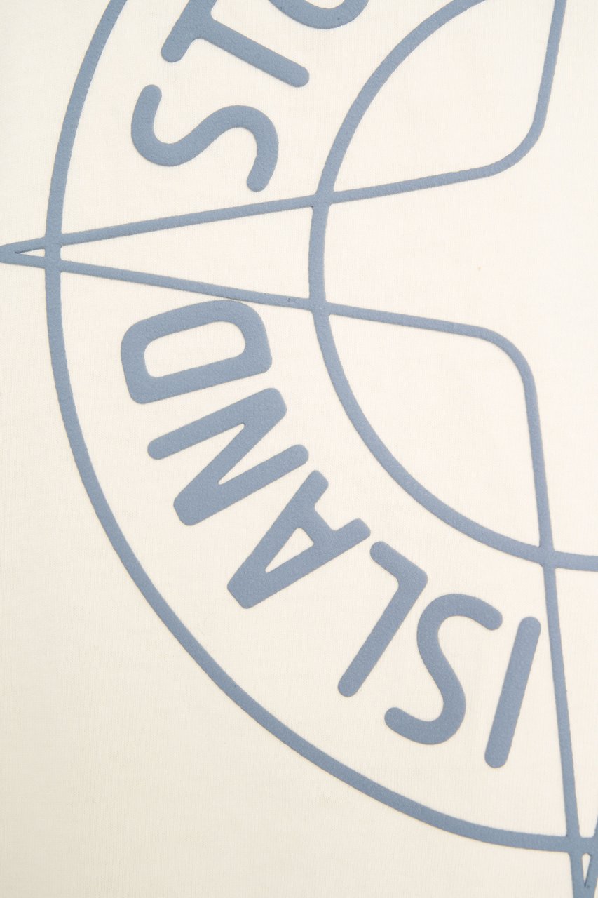 Stone Island T-shirt with logo Geel