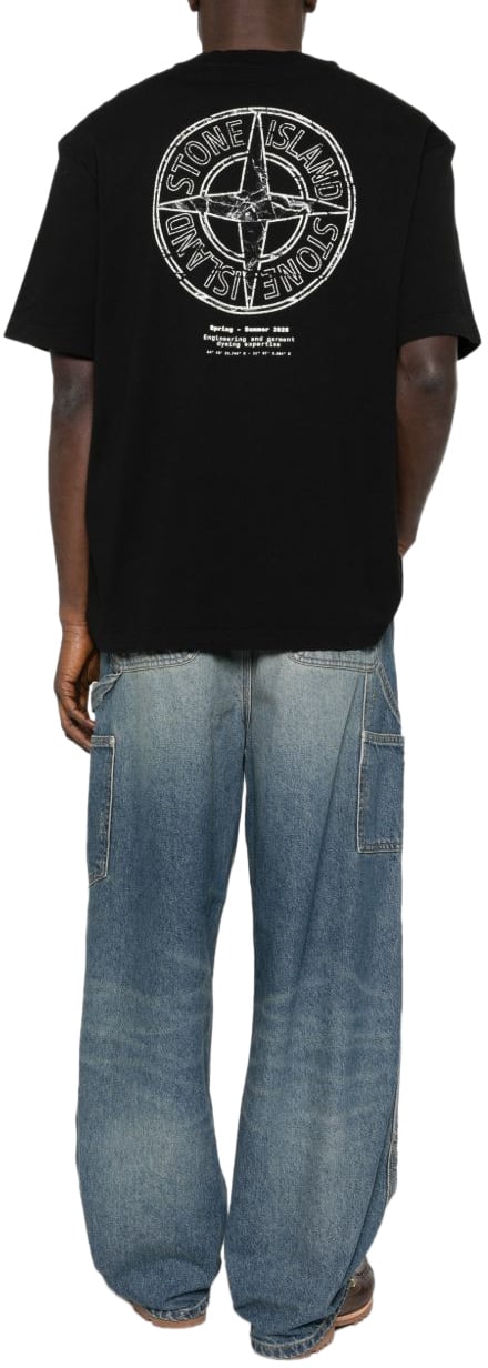 Stone Island T-Shirts And Polos Black Zwart
