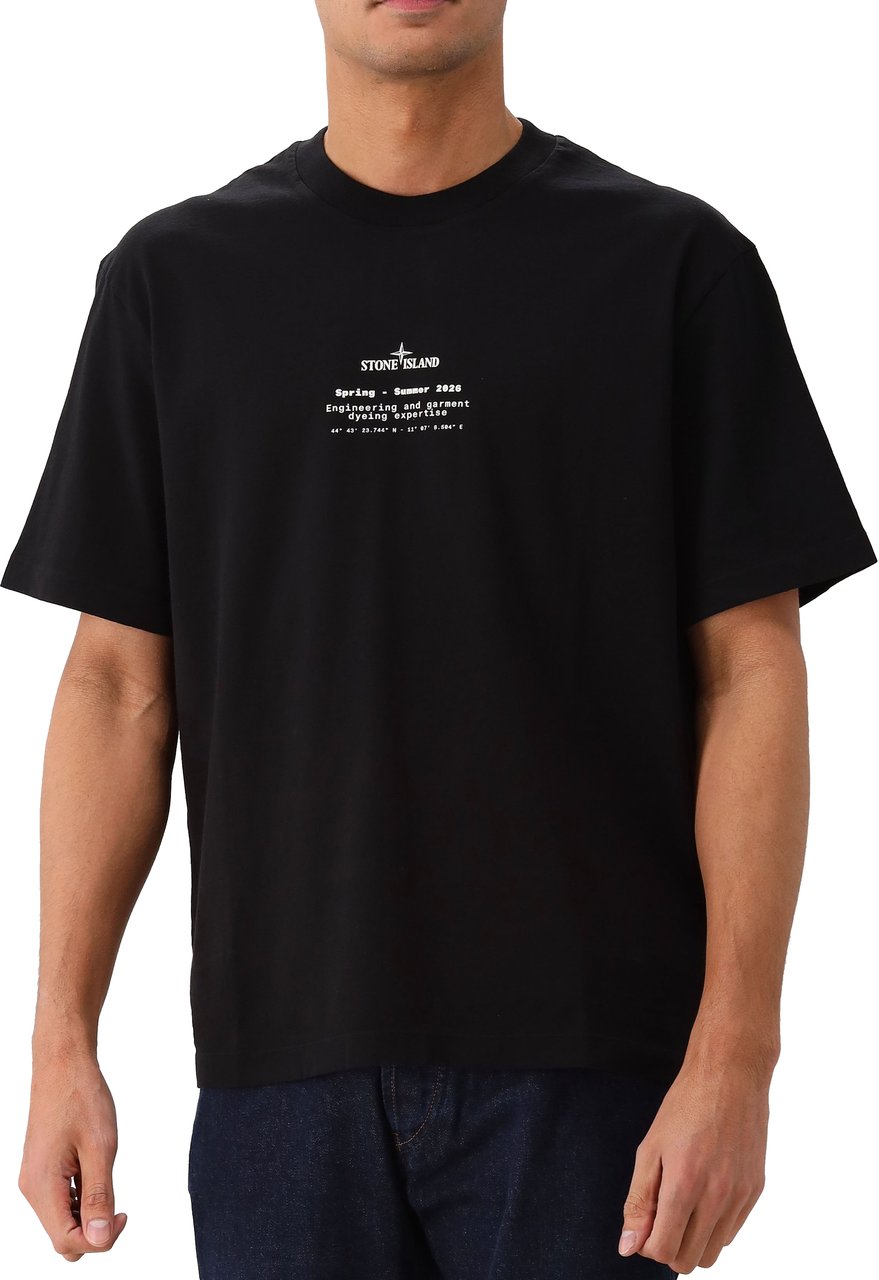 Stone Island T-Shirt Zwart Zwart