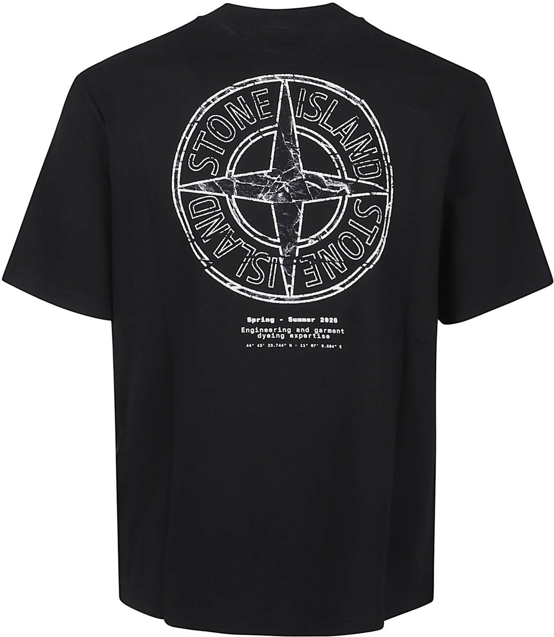 Stone Island Logo T-shirt Black Zwart