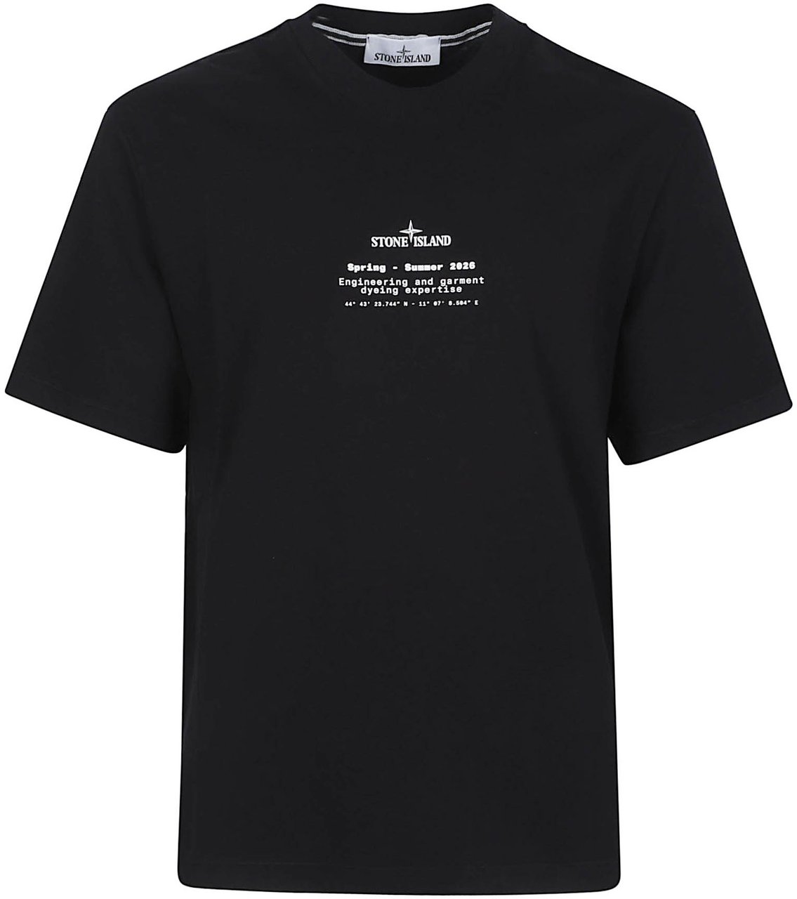 Stone Island Logo T-shirt Black Zwart