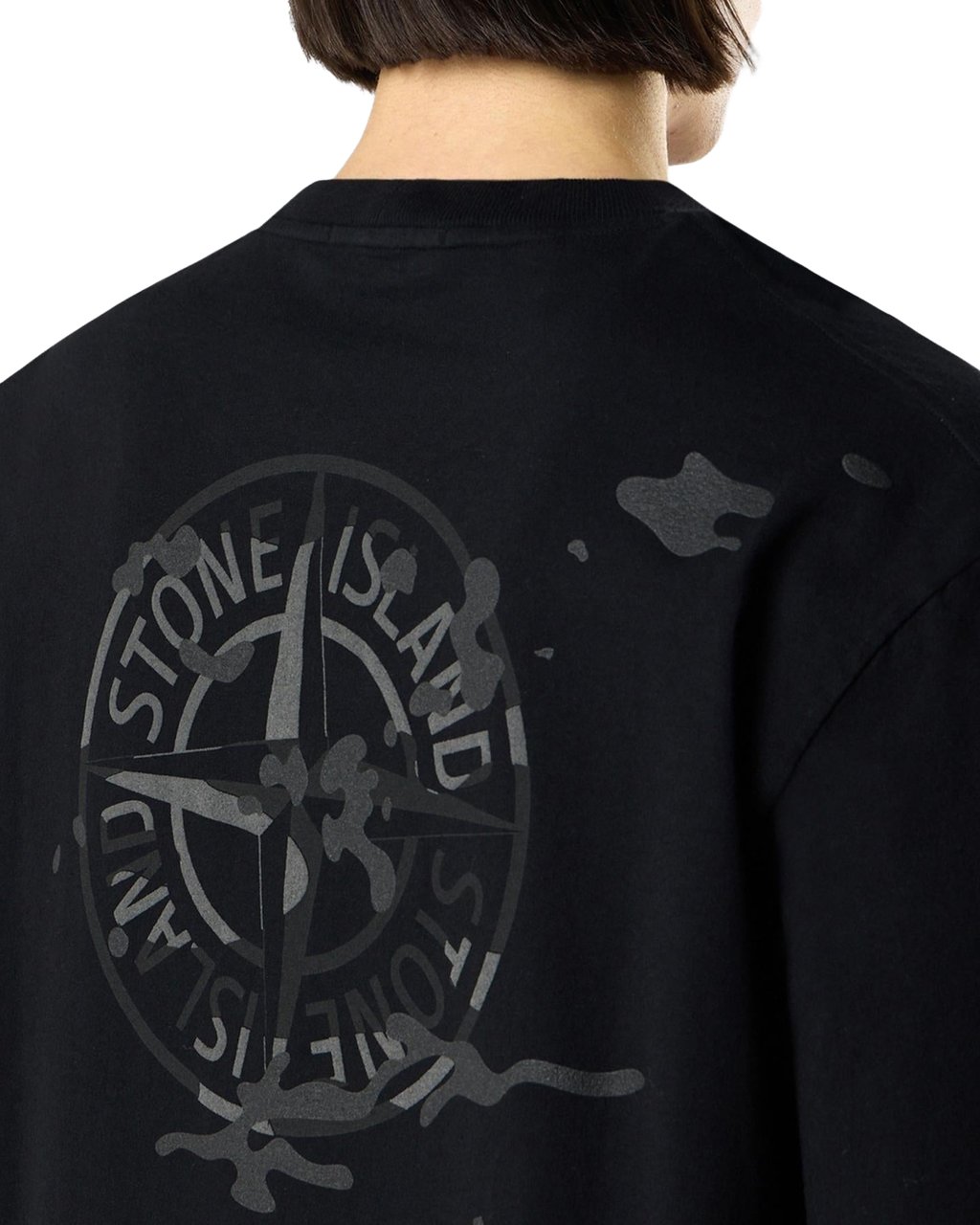 Stone Island Heren Ss T-Shirt Zwart
