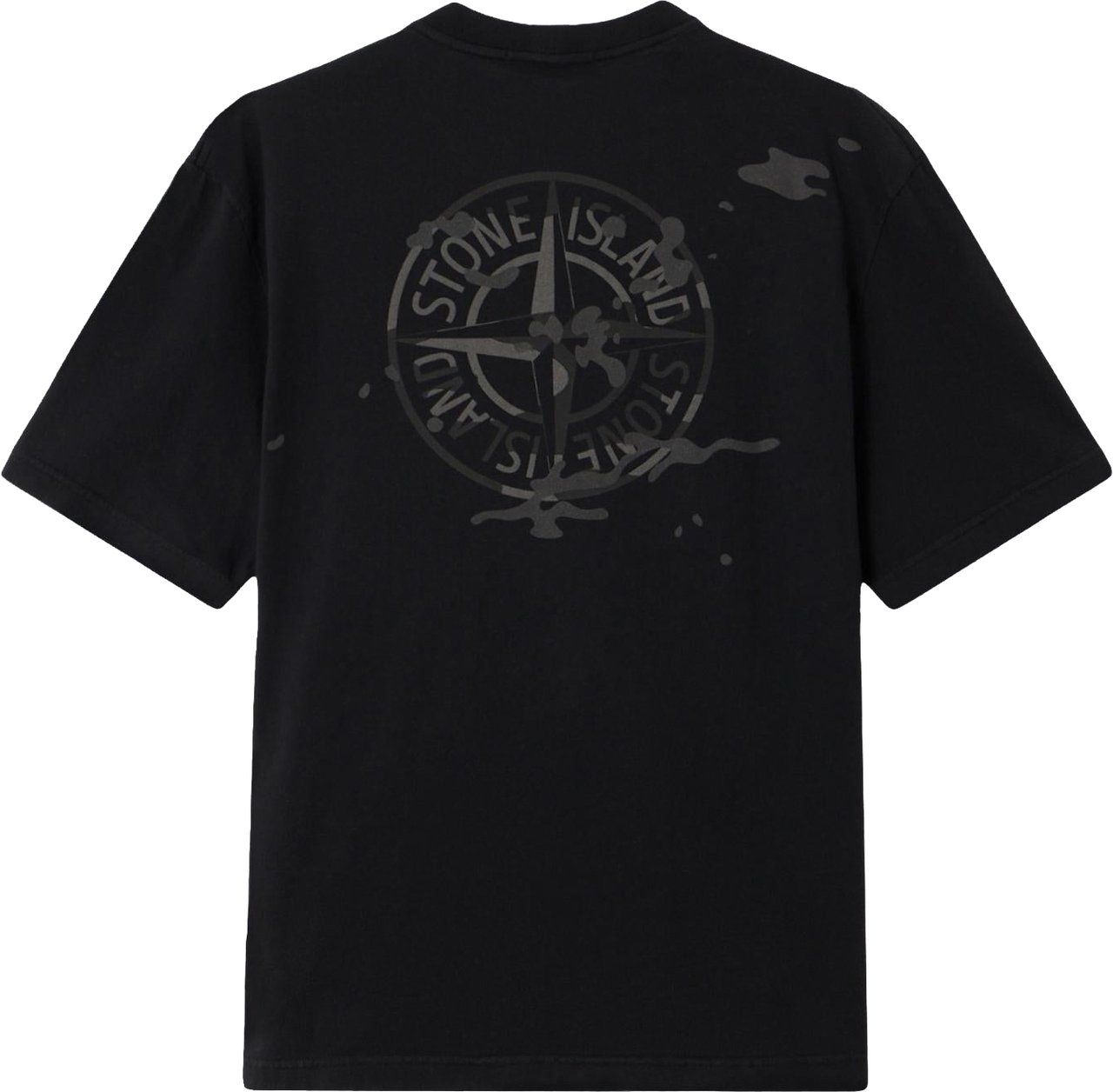 Stone Island Heren Ss T-Shirt Zwart