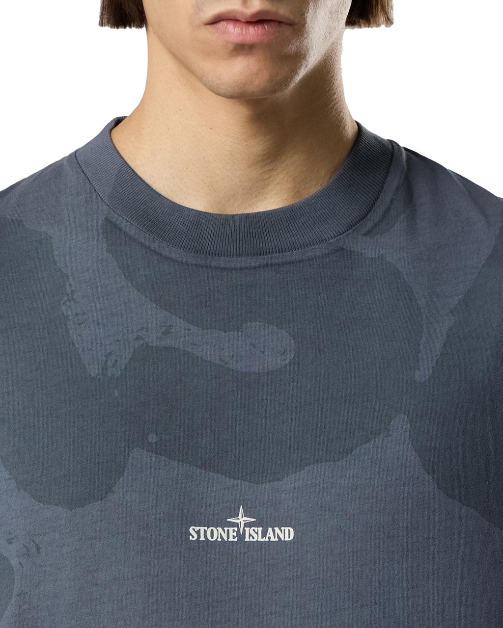 Stone Island Heren Ss T-Shirt Blauw