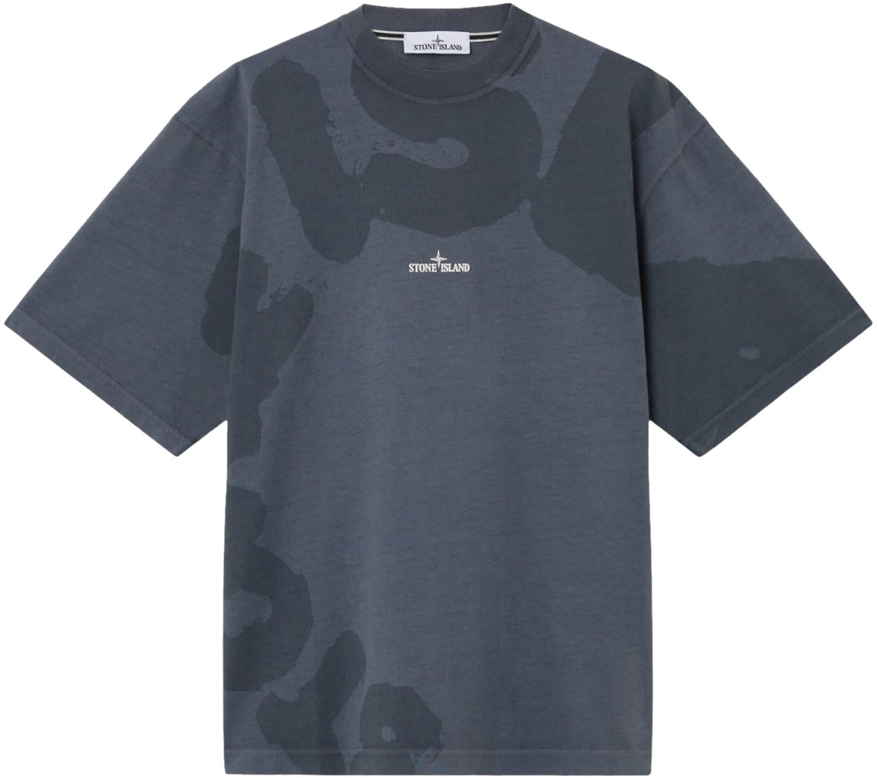 Stone Island Heren Ss T-Shirt Blauw