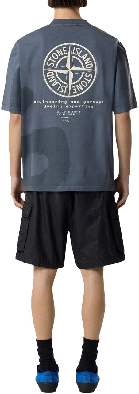 Stone Island Heren Ss T-Shirt Blauw