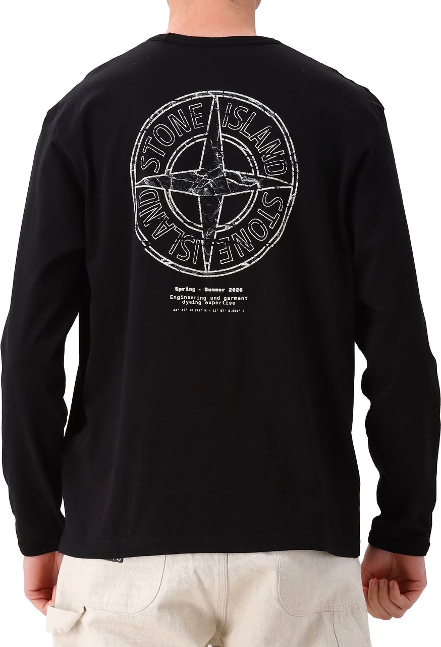 Stone Island Longsleeve Zwart Zwart