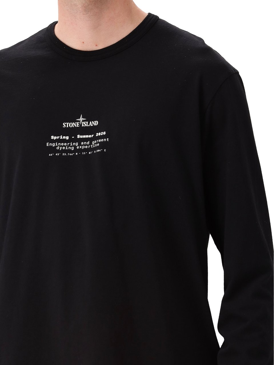 Stone Island Longsleeve Zwart Zwart