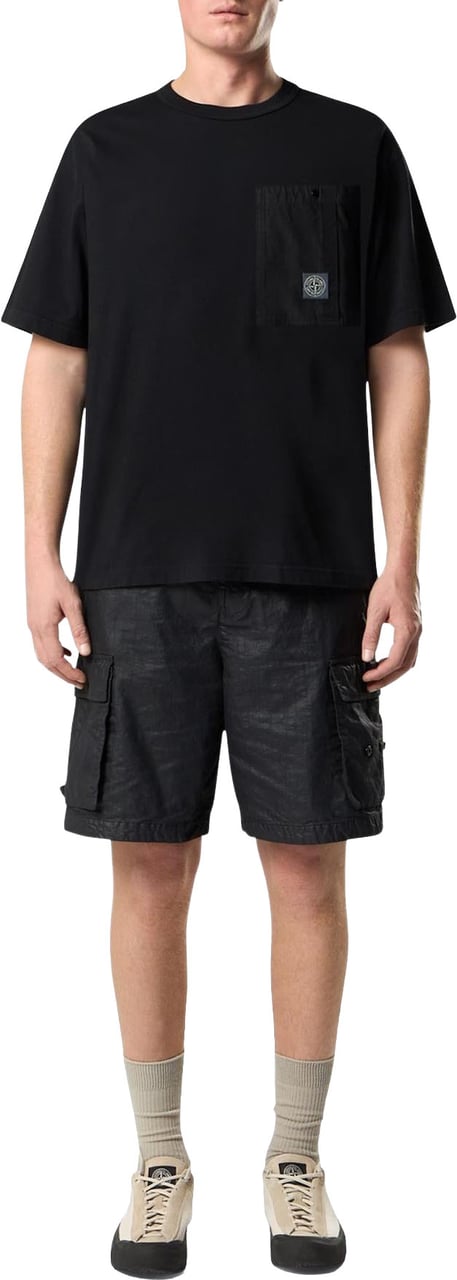 Stone Island Heren Ss T-Shirt Zwart