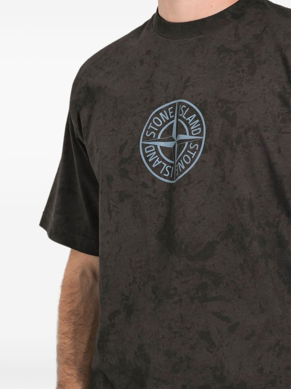 Stone Island T-Shirts And Polos Black Donkergrijs