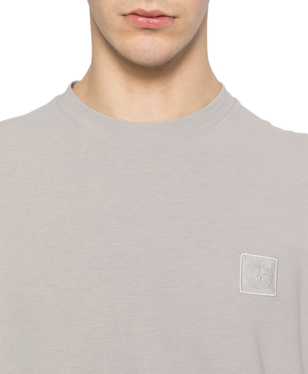 Stone Island T-Shirts And Polos Beige Lichtgrijs