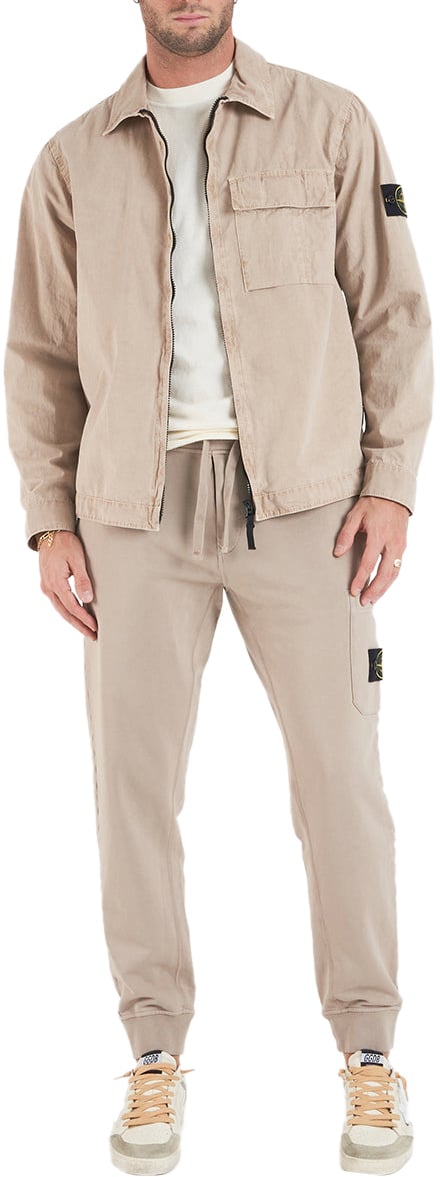 Stone Island T-shirt with logo Geel