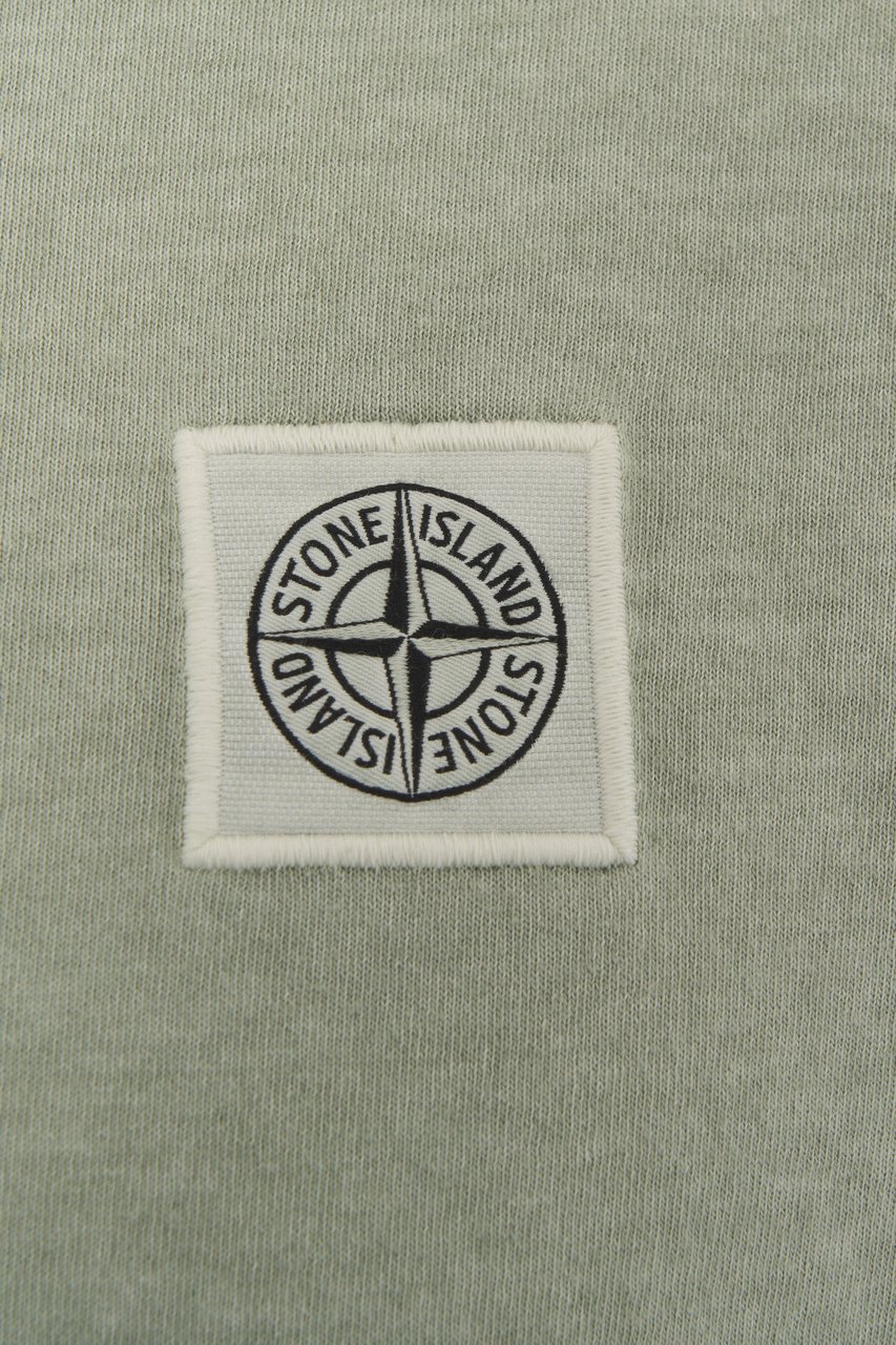 Stone Island T-shirt with logo Groen