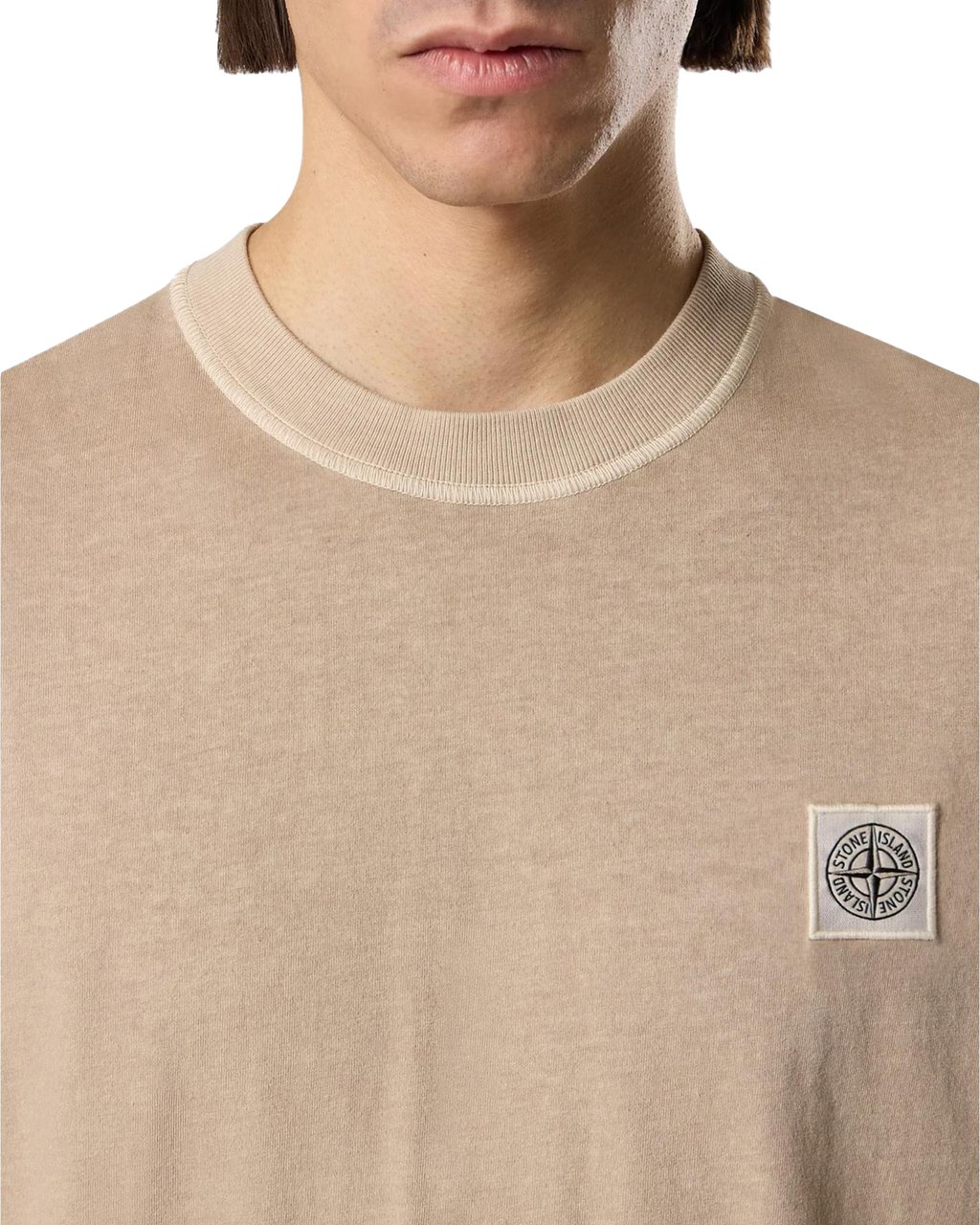 Stone Island Heren Ss T-Shirt Beige