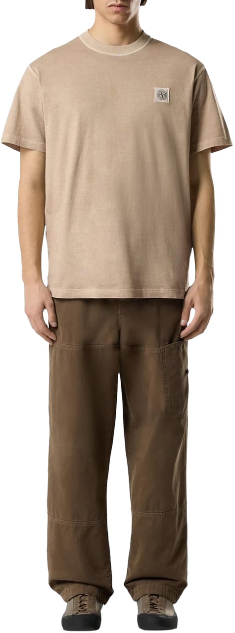 Stone Island Heren Ss T-Shirt Beige