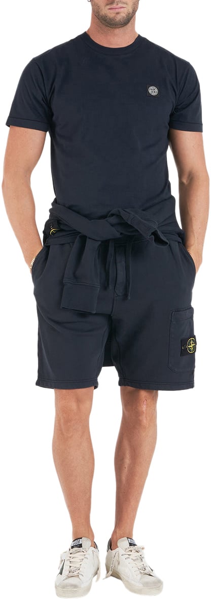 Stone Island T-shirt with logo Blauw