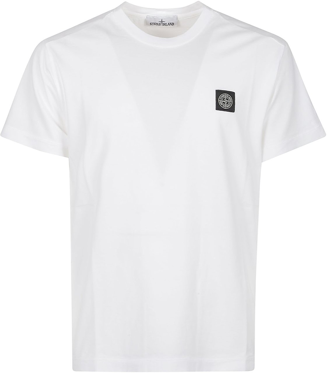 Stone Island Logo T-shirt White Wit