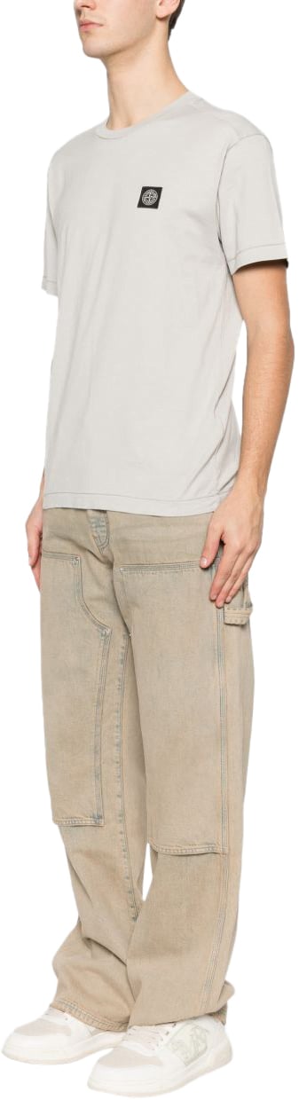 Stone Island T-Shirts And Polos Grey Grijs