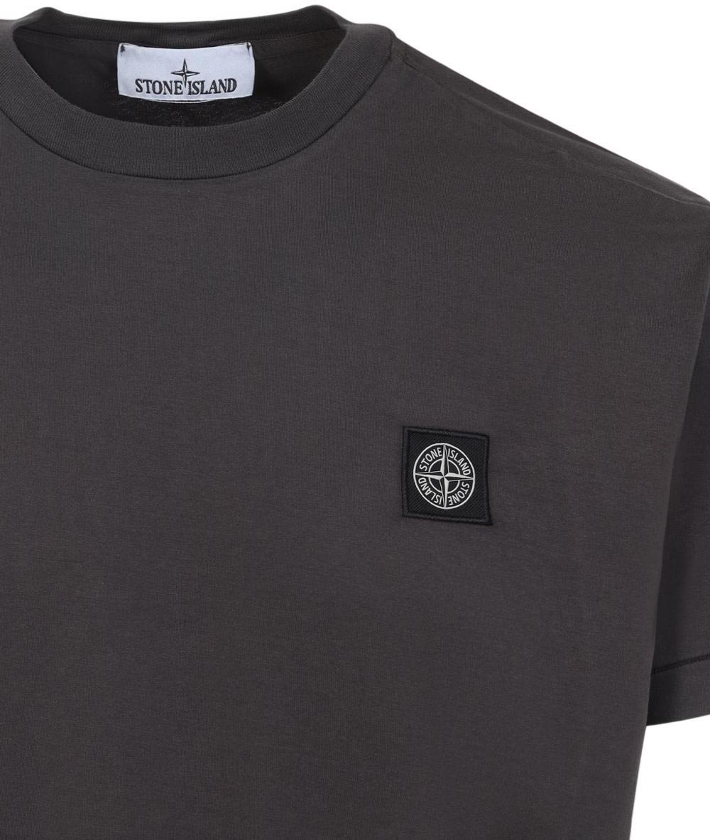 Stone Island T-Shirts And Polos Grey Donkergrijs