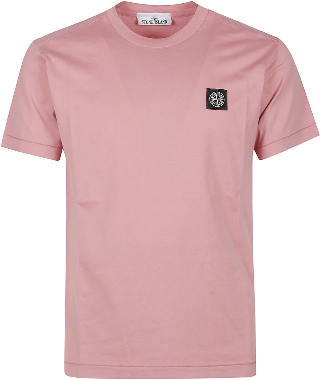 Stone Island Logo T-shirt Pink Roze