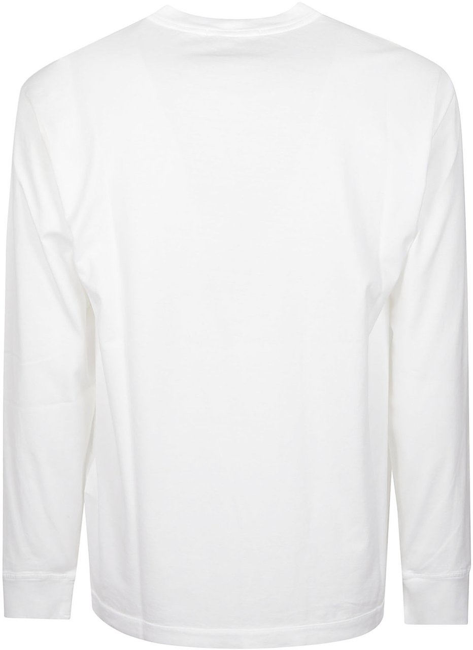Stone Island Long Sleeve T-shirt White Wit