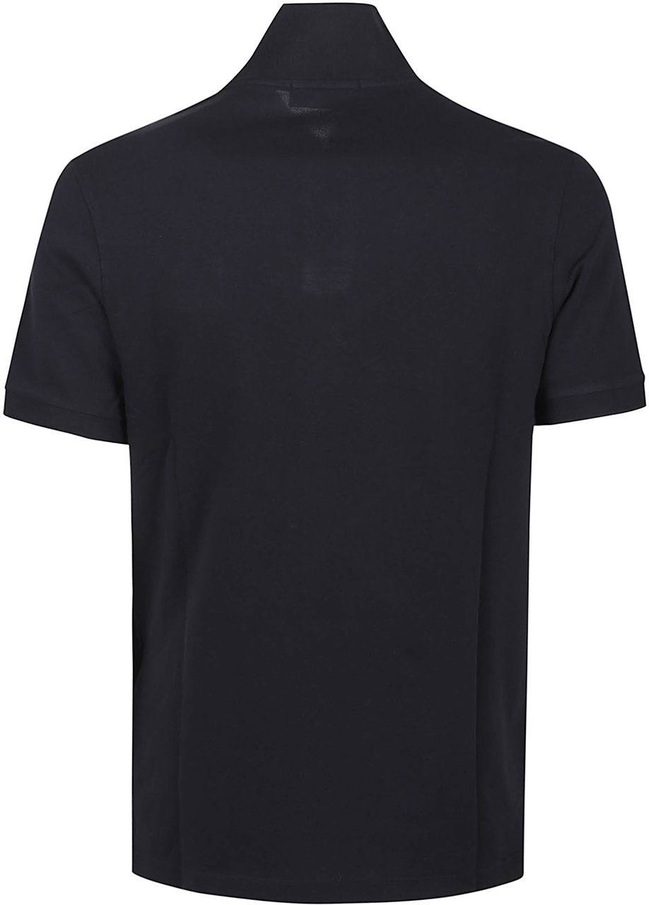 Stone Island Short Sleeve Slim Fit Polo Shirt Blue Blauw