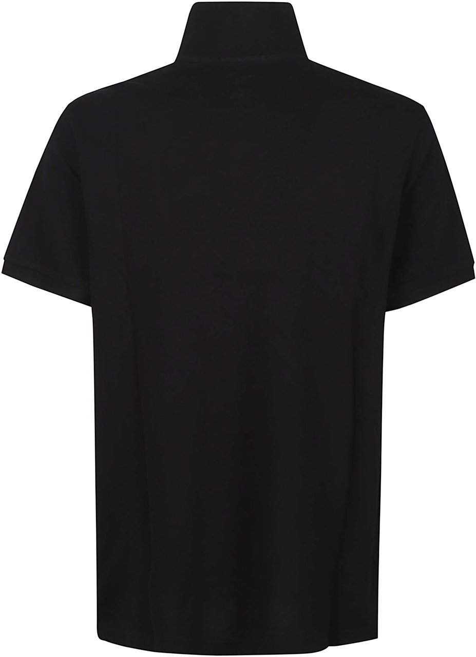 Stone Island Short Sleeve Slim Fit Polo Shirt Black Zwart